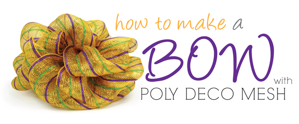 How to make a mesh bow- a video tutorial