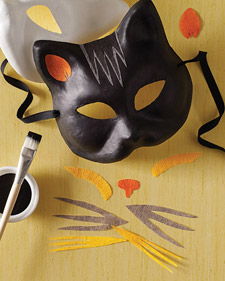 Party Ideas by Mardi Gras Outlet: Create a Cat Mask as featured on Martha  Stewart