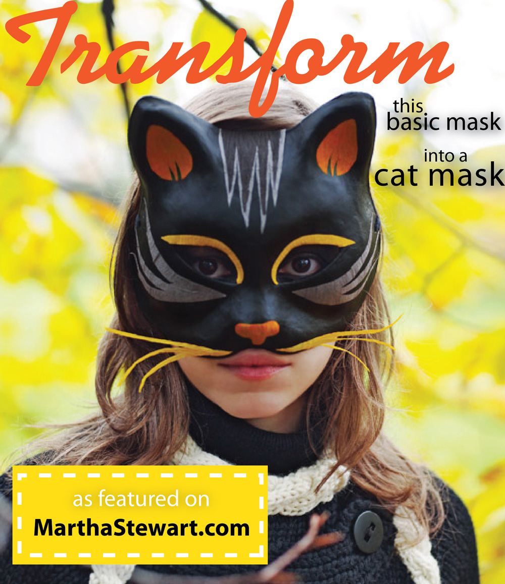 Party Ideas by Mardi Gras Outlet: Create a Cat Mask as featured on