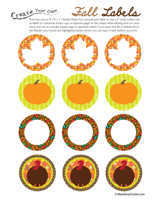 Printable Fall Name Tags Printable Templates