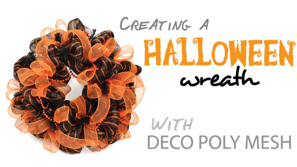 Halloween deco mesh wreath video