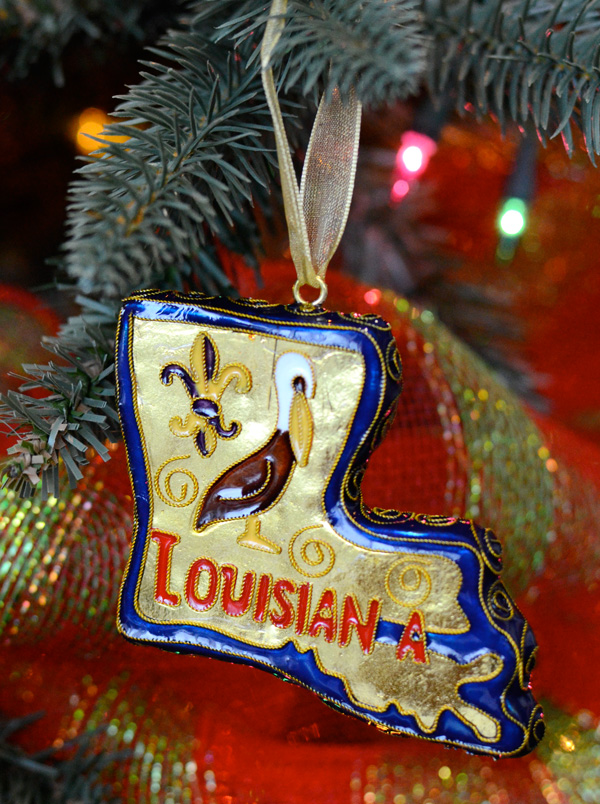 Party Ideas by Mardi Gras Outlet: Cloisonne Louisiana Ornaments
