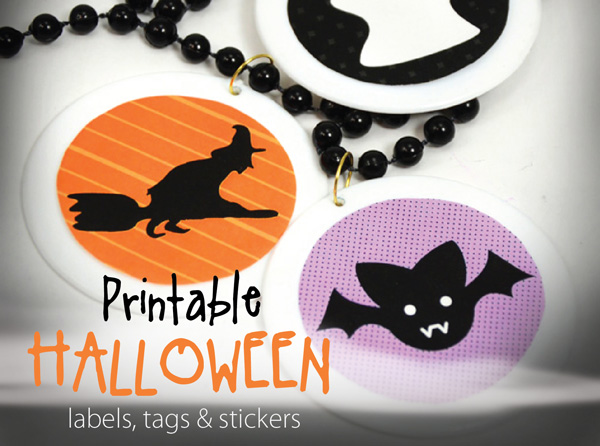  treats or Halloween beads with our free Halloween printable designs