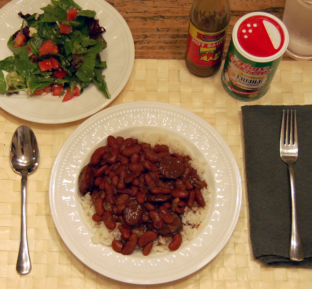 Plate of Red Beans and Rice