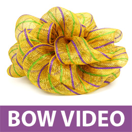 Making Bow With Deco Mesh