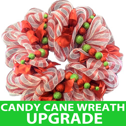 Candy Cane Striped Wreath Upgrade