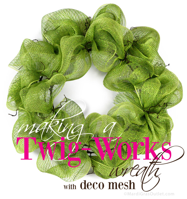 Poly Deco Mesh Ribbon Bows Wreaths.