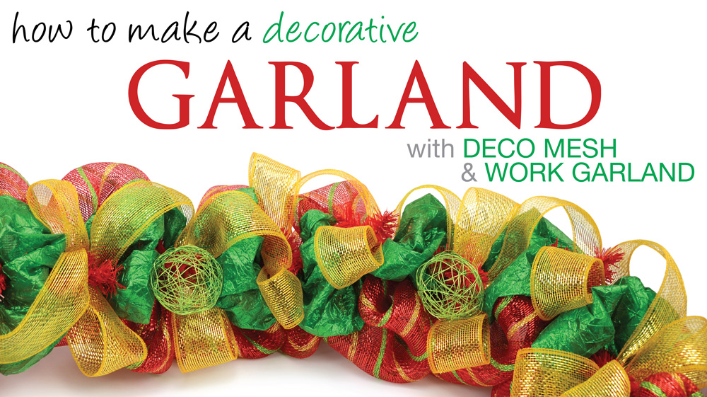 How to Make Deco Mesh Garland