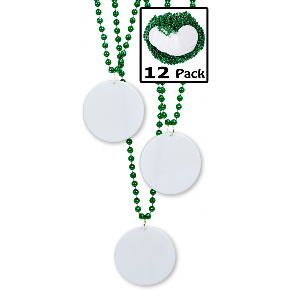Blank Disc Beads: 7mm 33 Green (12) [] 