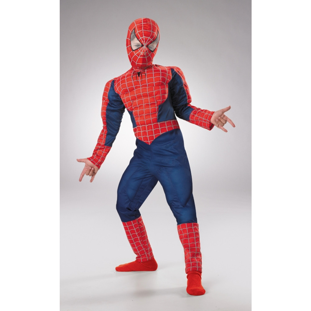 Includes Headpiece Suit Yourself Classic Spider-Man Muscle Halloween Costume for Boys