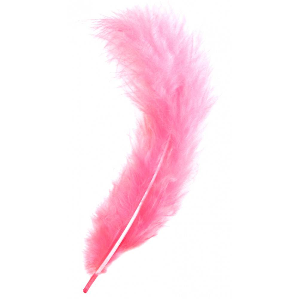 Hot Pink Laced Hen Saddle Feathers for Crafts Pink Black Craft Feathers  x12PCS