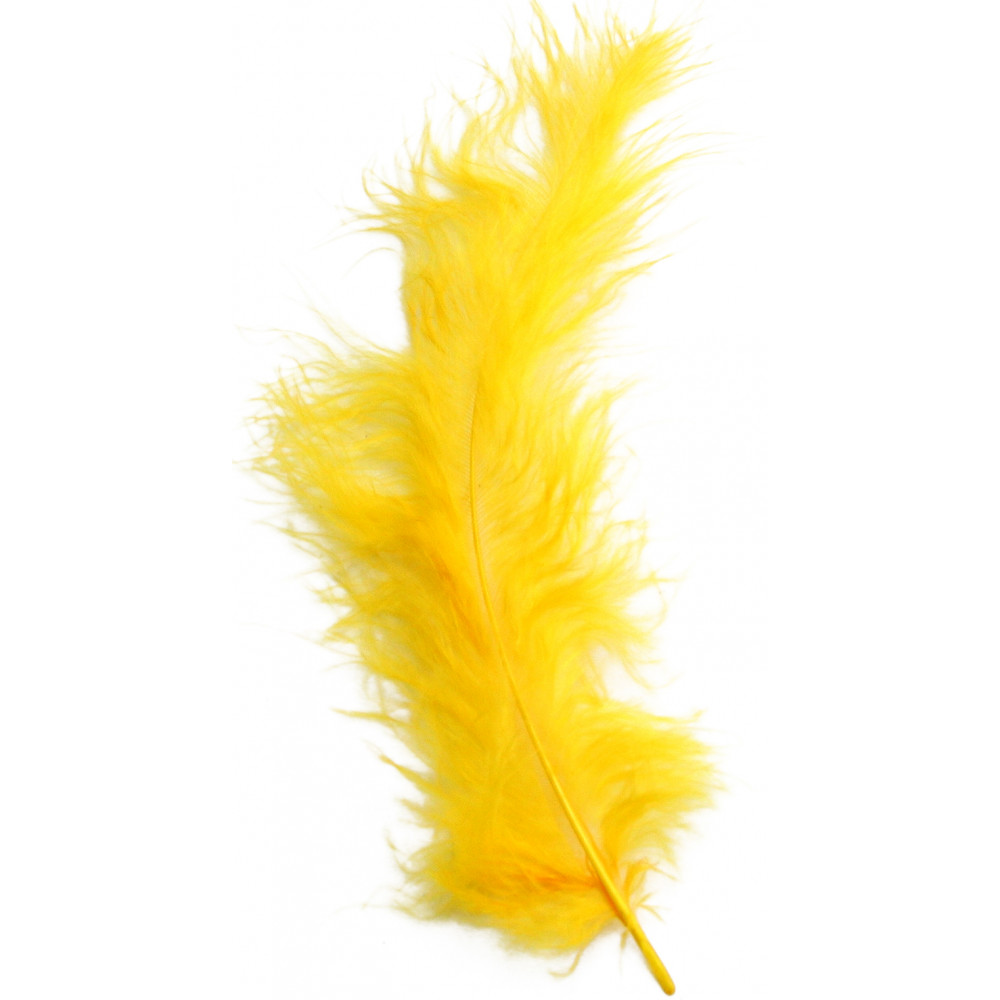 14-16 Ostrich Feathers: Yellow (6)