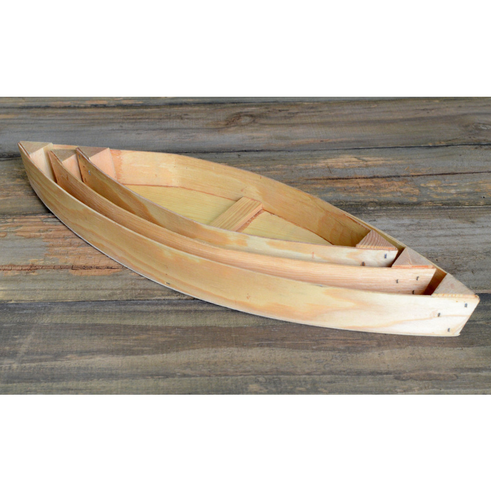 Wooden Pirogues (Set of 3): 13.