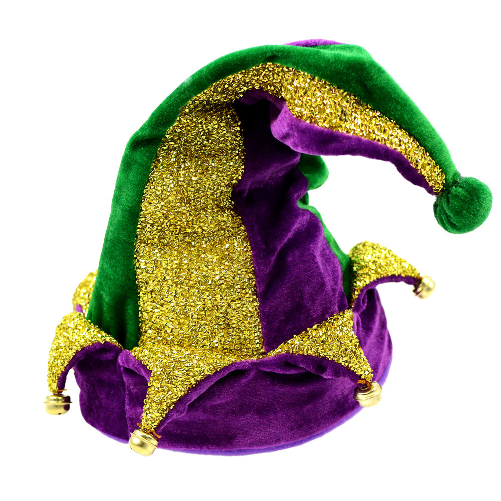 BoredKoalas Funny Mardi Gras Pillows 2021 Costumes I Love Mardi Gras Jester Hat Funny Purple Carnival Lover Throw Pillow Multicolor 16x16