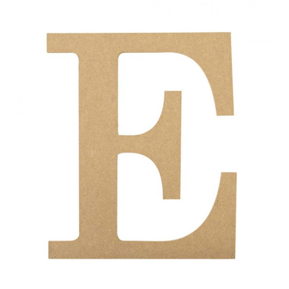10 Decorative Wood Letter E Ab2029