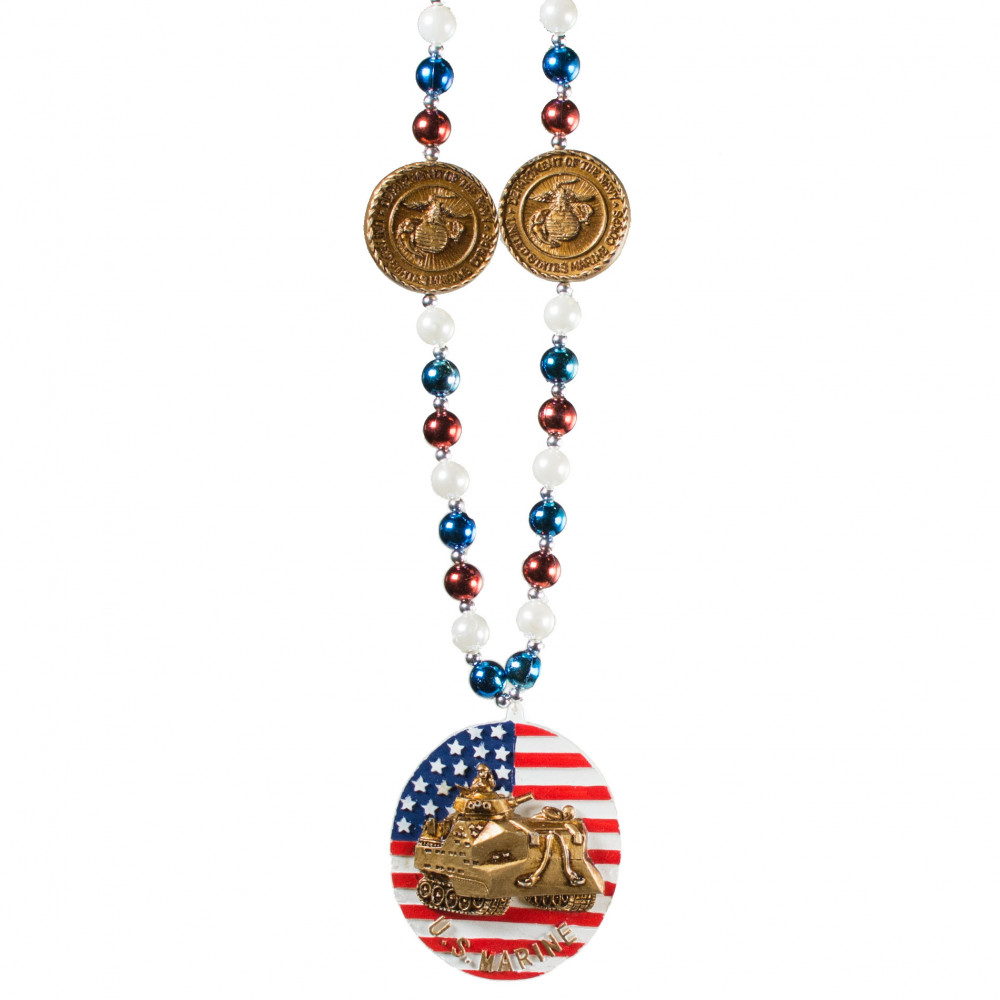 This Pirate Flag Necklace is a 42in hand strung Mardi Gras throw.