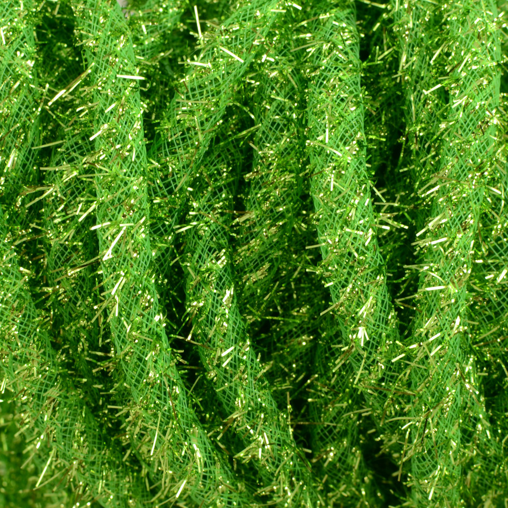 4 Lime Green Velvet Ribbon with Tinsel Trim – Ellis Home & Garden