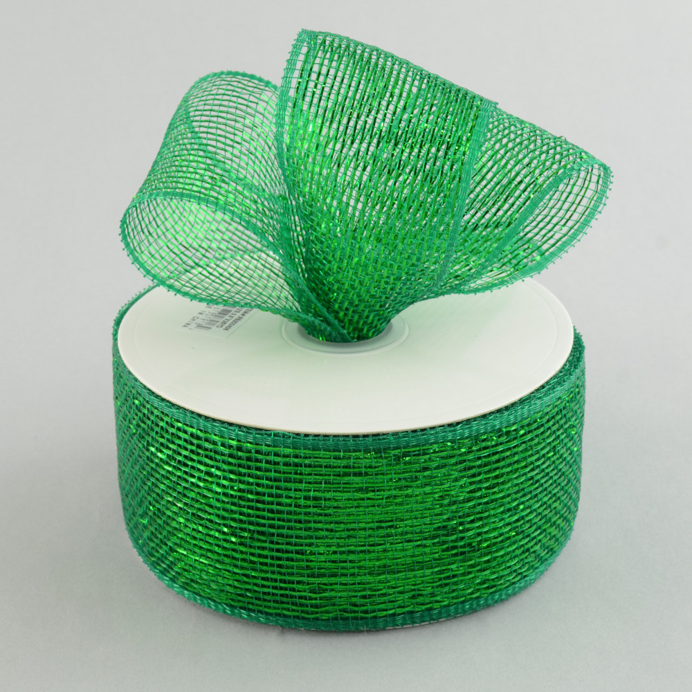 10 Poly Deco Mesh: Metallic Emerald Green [RE130106] 