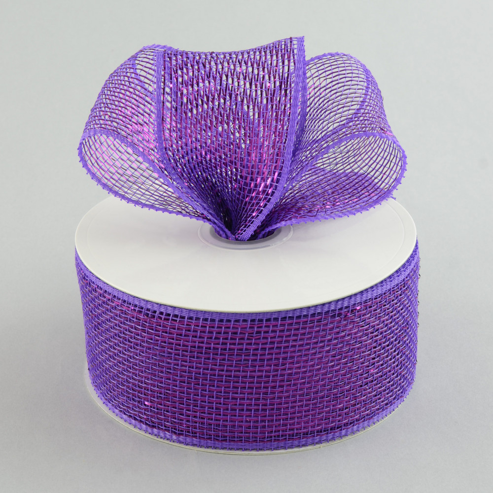 2.5 Poly Mesh Ribbon: Metallic Purple [RS200423