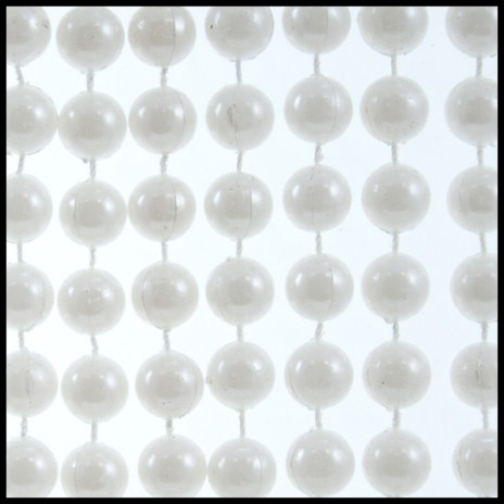 12mm Beads 60" Pearl White