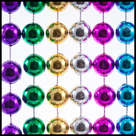 14mm Beads 42" Metallic 6-Color