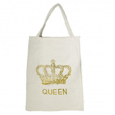 Ivory Fabric Tote: Queen
