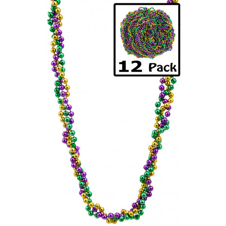 36" Braided Colors of Mardi Gras (12)