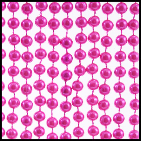7mm Beads 33" Pearl Hot Pink