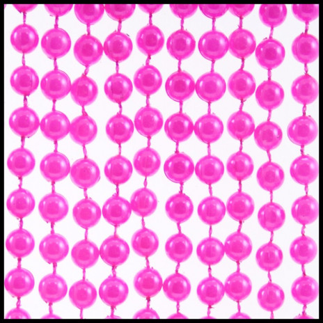 8mm Beads 48" Pearl Hot Pink