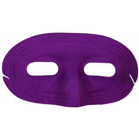 Satin Domino Eye Mask: Purple