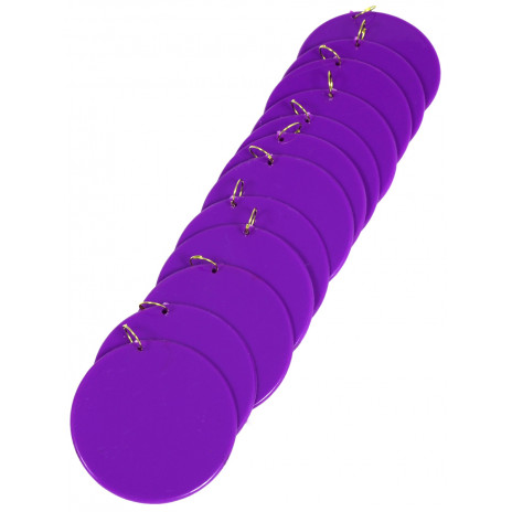 2.5" Disc with Jump Ring: Purple (12)