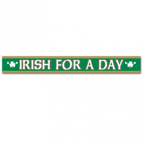 Irish For a Day Satin Sash