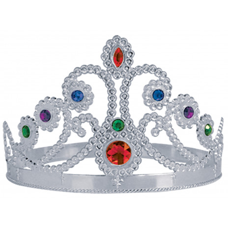 Plastic Queen's Crown: Silver