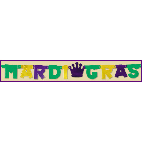 Foil Mardi Gras Streamer