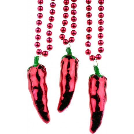 Metallic Chili Pepper Necklaces (12)