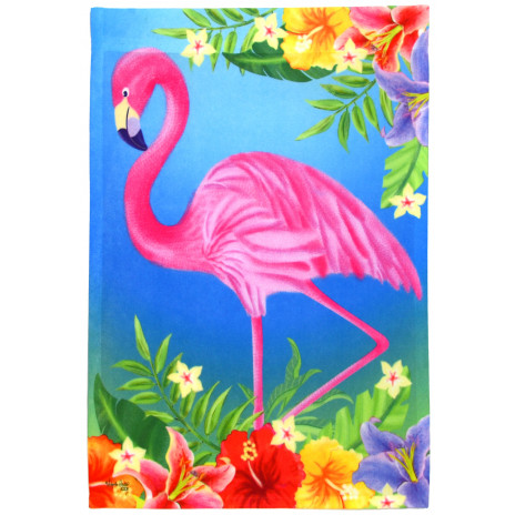 Pink Flamingo Garden Flag