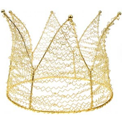 Gold Mesh Jester Crown