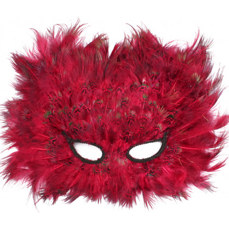 Fire Cat Feather Mask