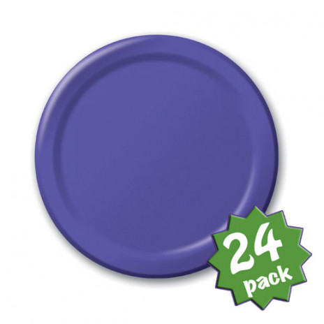 8.75" Dinner Plates: Purple (24)