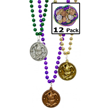 Jester Coin Beads (12)