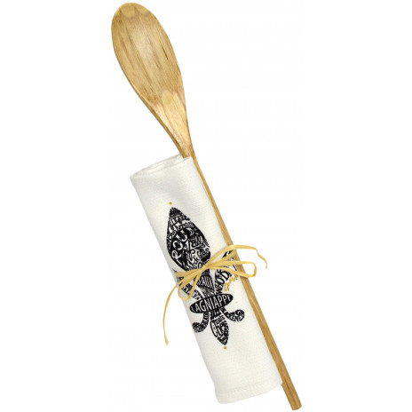 Fleur de Lis Kitchen Towel/Spoon Gift Set