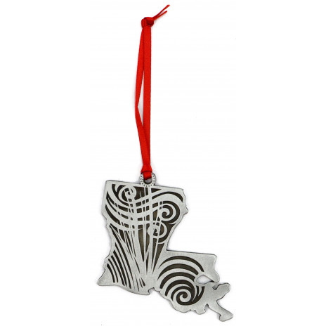 Louisiana Metal Ornament