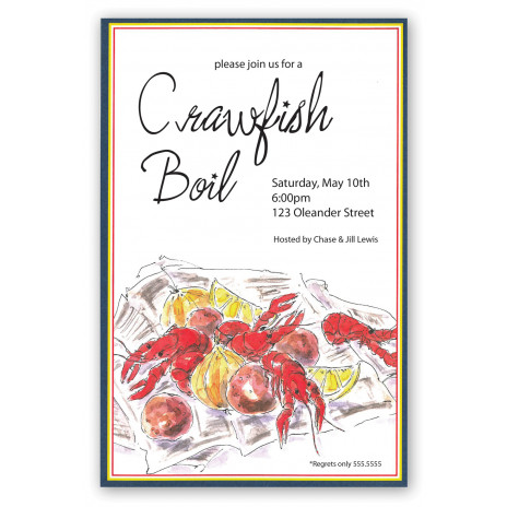 Crawfish Spread Invitation