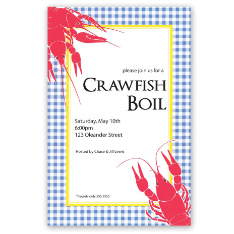 Crawfish Picnic Invitation