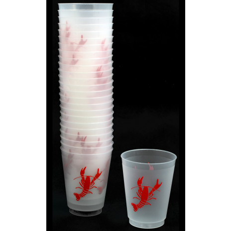 Crawfish Frost-Flex Plastic Cups (25)