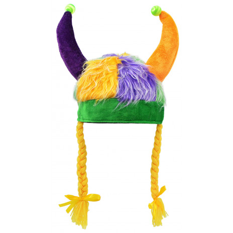 Furry Mardi Gras Viking Hat