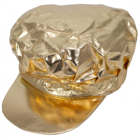 Newsboy Cap: Metallic Gold