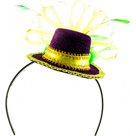 Mini Mardi Gras Hat Headband