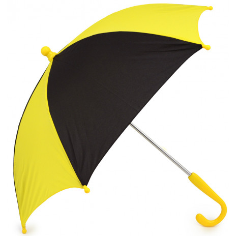 14" Umbrella: Black & Gold