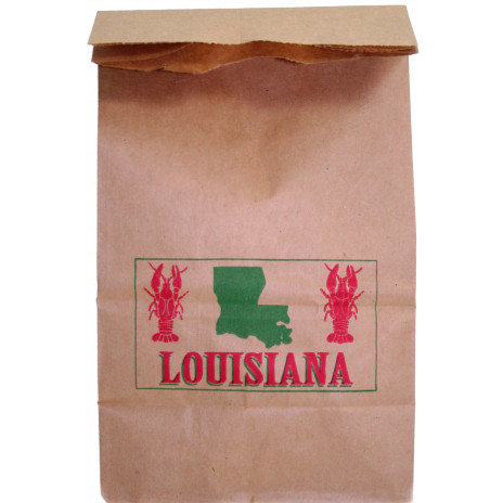 Louisiana Crawfish Kraft Paper Bag: Small